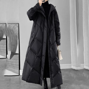 2024 Winter Puffer Coat Womens Long Warm Down Cotton Coat Korean Hodoed Cotton-Padded Coat Women’s Jacket Female Casual Overcoat